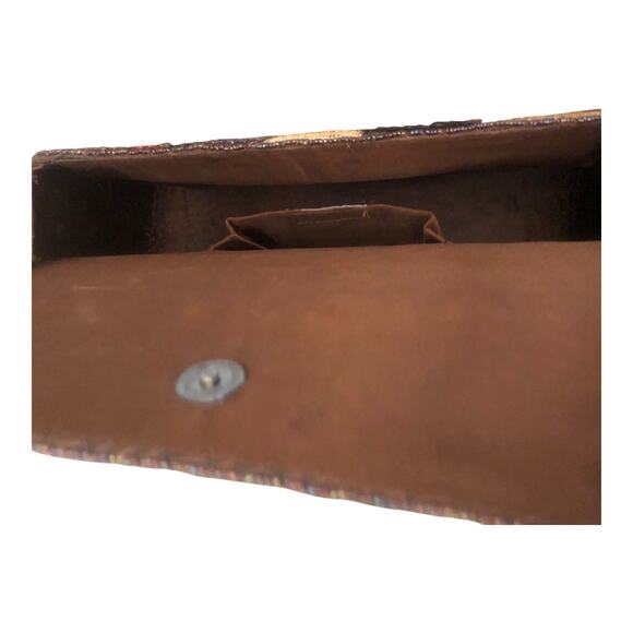 K.C. Malhan Marilyn Purse Beaded Sequined Evening Shoulder Bag Magnetic Clasp - Picture 5 of 16